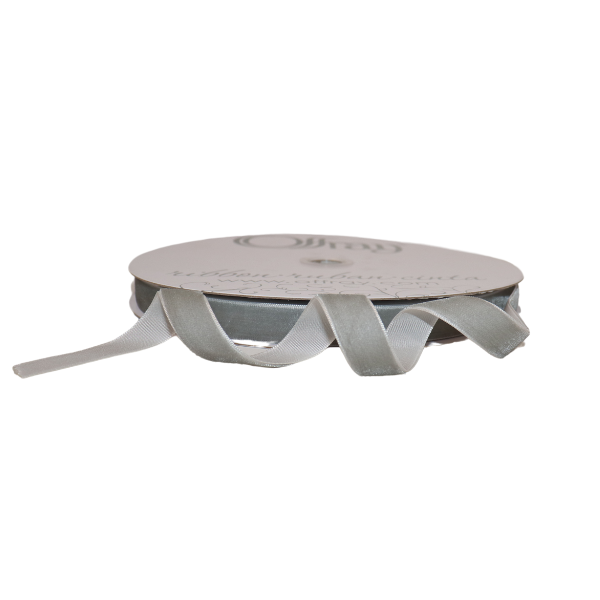 #3 Offray Light Gray Classiq Velvets Ribbon - 5/8" Wide x 25 Yards Long | 1 Spool