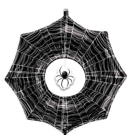 33" Anagram Creepy Spider Web Doo-Dads Dangler SuperShape Foil Balloon (P16)