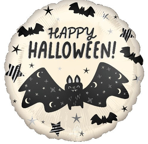 18" Anagram Satin Bat Attack Foil Balloon (P13) | Buy 5 Or More Save 20%