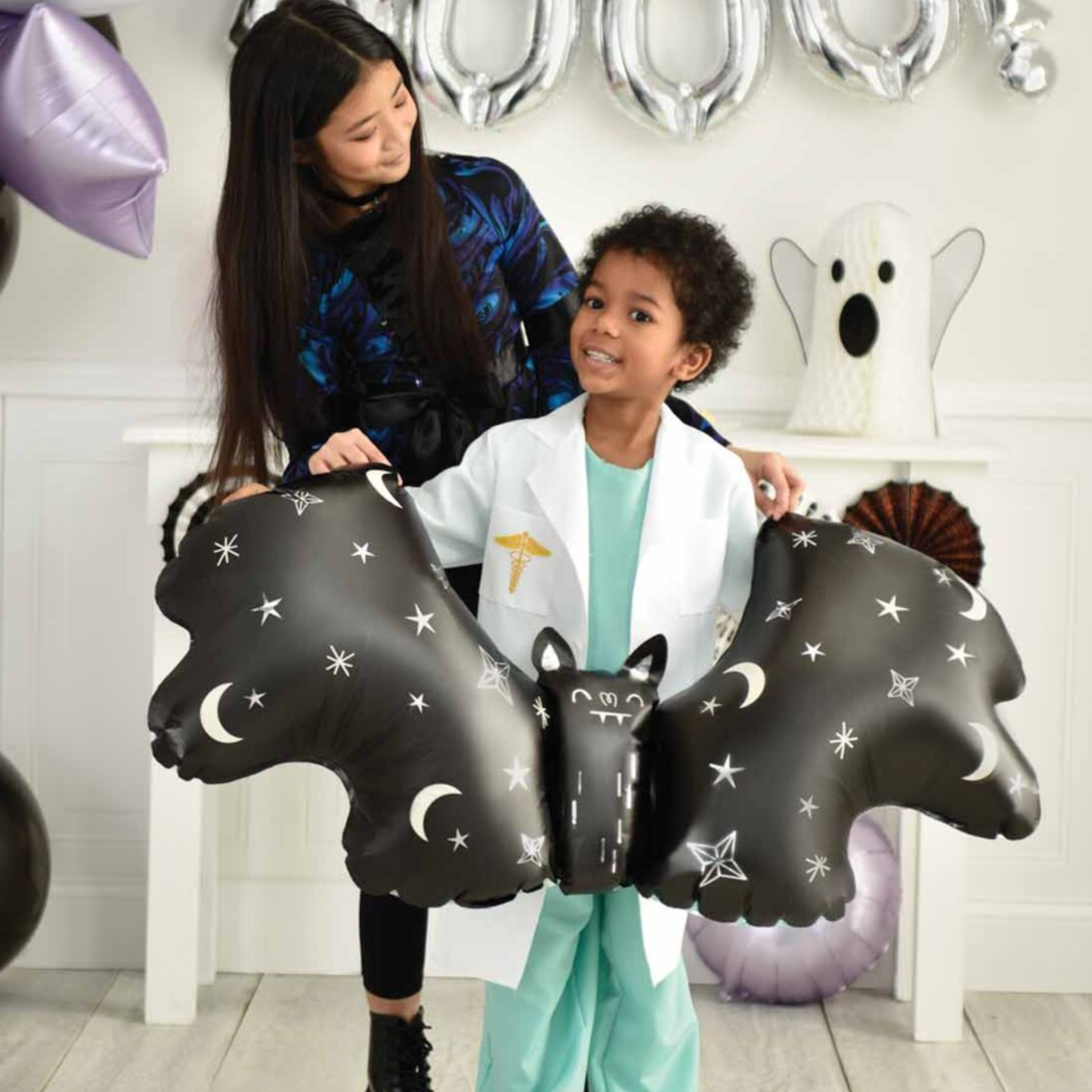 40" Anagram Satin Bat Attack Super Shape Foil Balloon (P14)