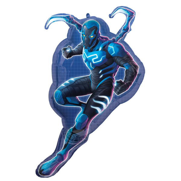 33" Blue Beetle Super Shape Foil Balloon