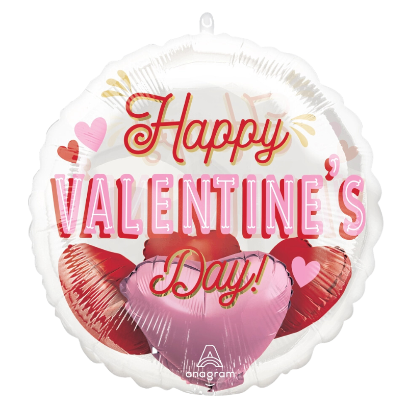 20" Anagram Retro Valentine's Day Hearts Insider Balloon (S2R4)