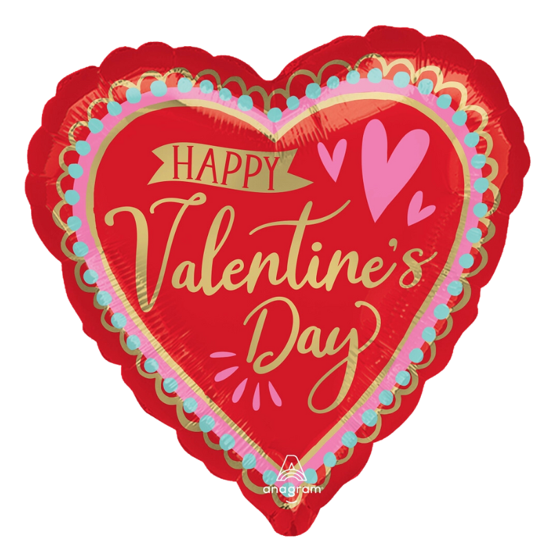 28" Anagram HVD Artistic Affection Super Shape Foil Balloon (S2R2)