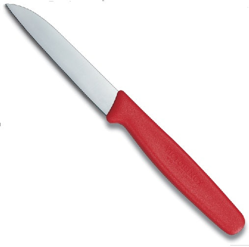 3.25" VICTORINOX Sheep's Foot, Small Red Paring Knife w/Polypropylene Handle | 1 Count