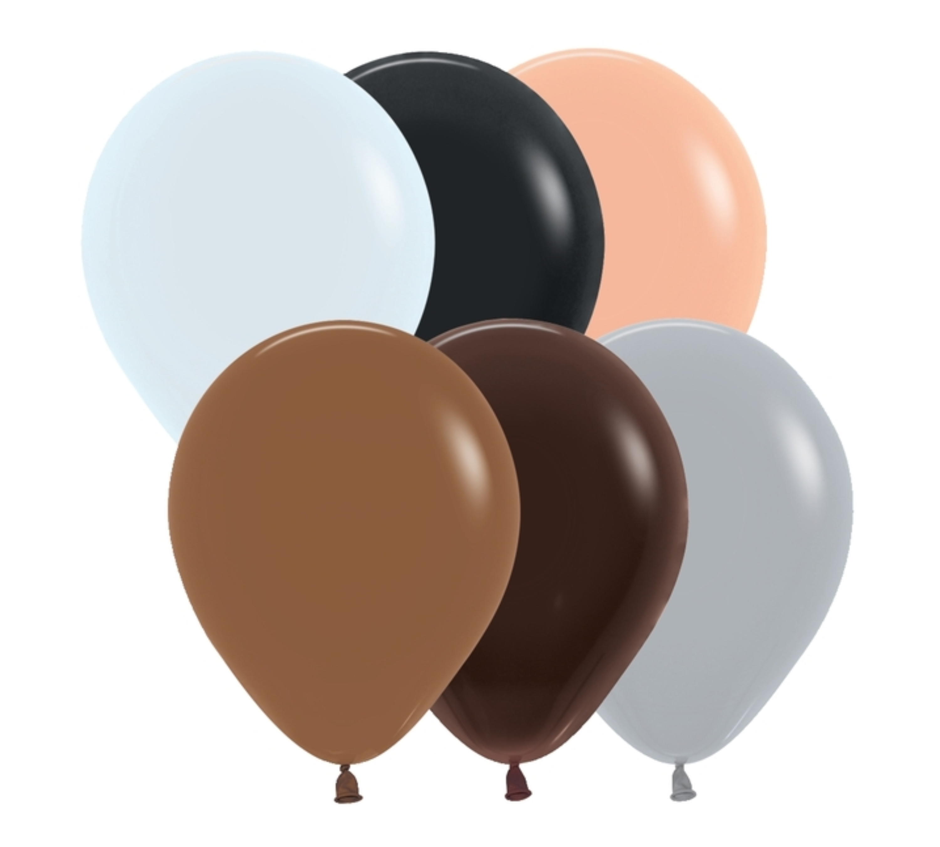 5" Sempertex Neutral Assortment Latex Balloons | 100 Count