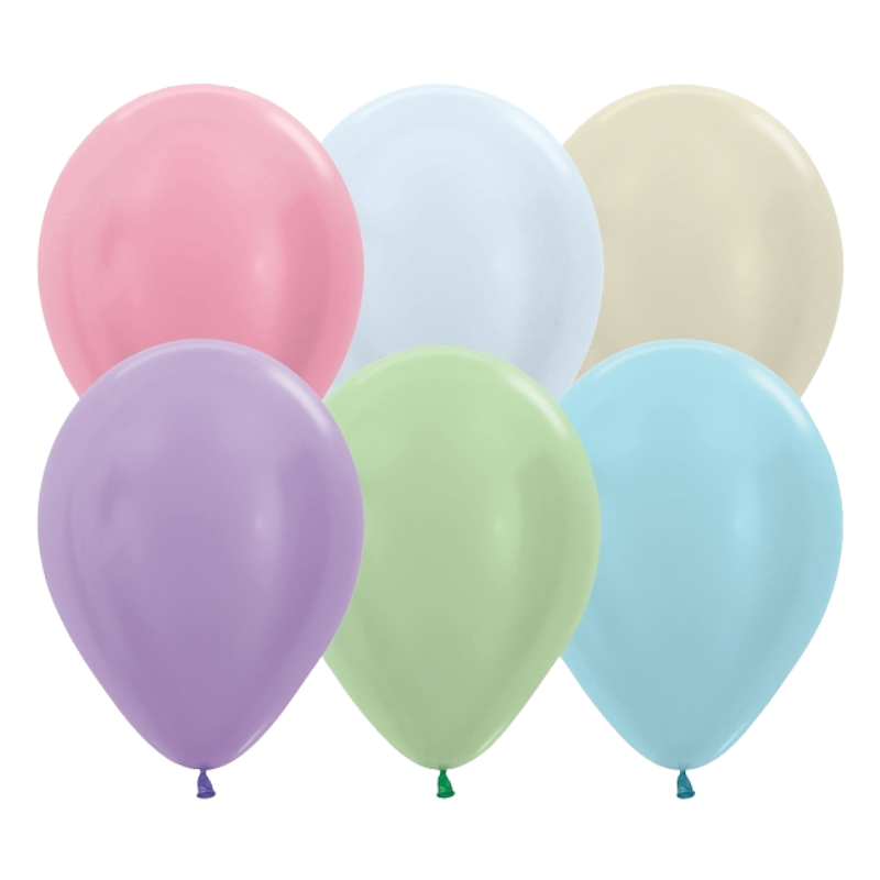 11" Sempertex Pearl Assortment Latex Balloons | 100 Count