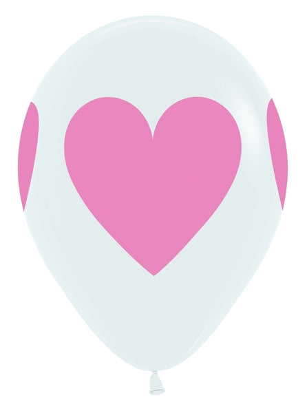 11" Sempertex Baby Pink Hearts Latex Balloons | 50 Count - Dropship (Shipped By Betallic)
