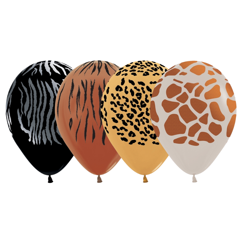 Globos de látex con estampado animal de 11" | Envío directo (enviado por Betallatex)