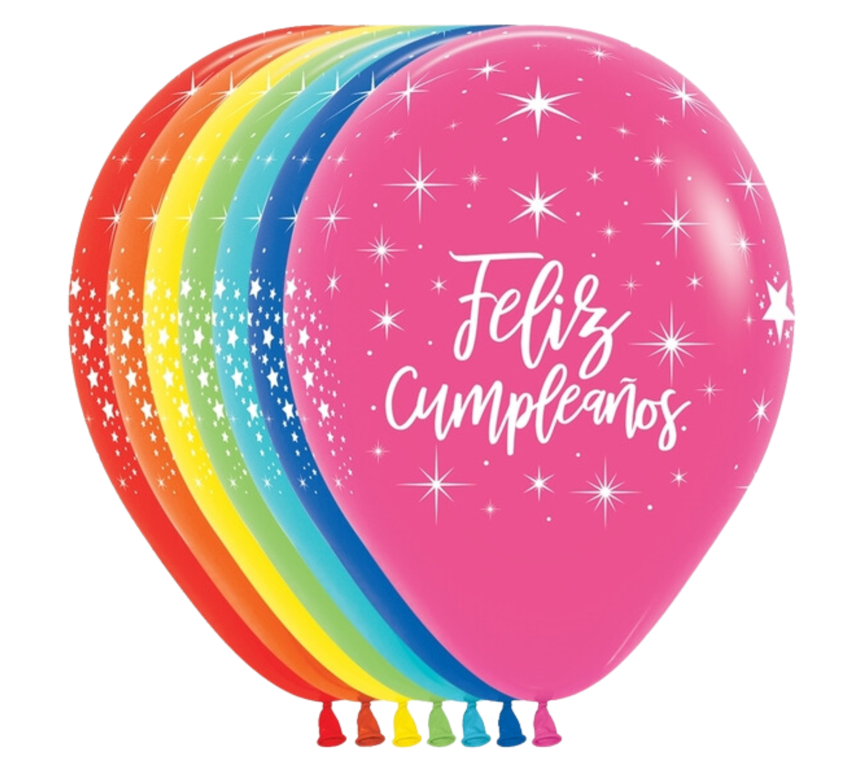 11" Sempertex Feliz Cumpleanos Radient Latex Balloons | 50 Count - Dropship (Shipped By Betallic)