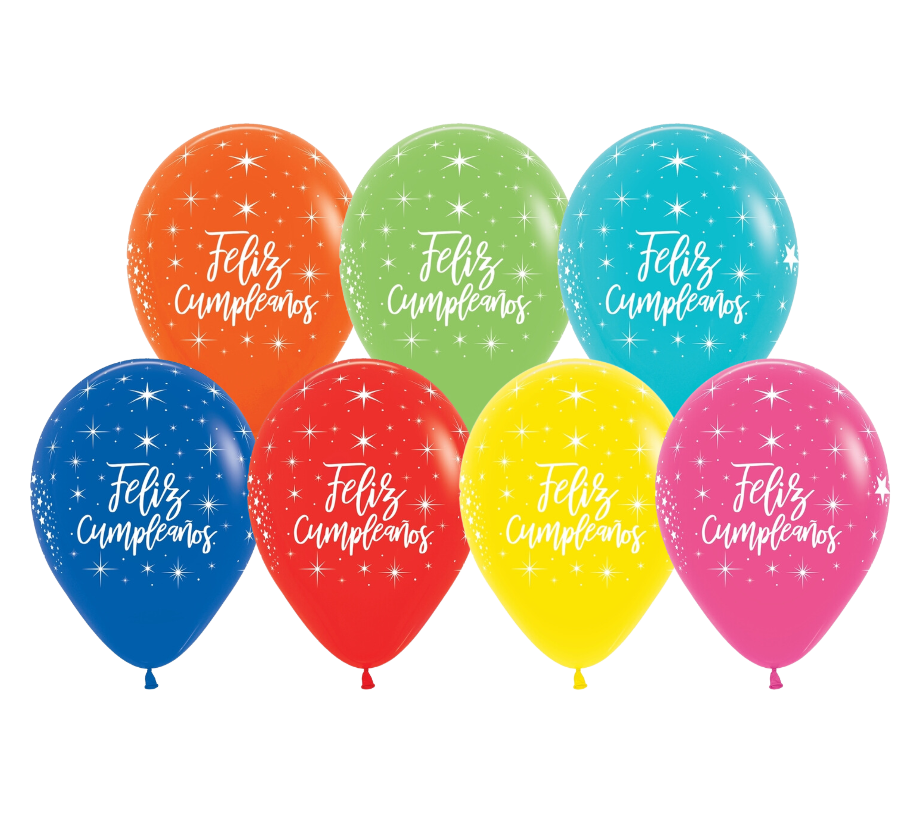 11" Sempertex Feliz Cumpleanos Radient Latex Balloons | 50 Count - Dropship (Shipped By Betallic)