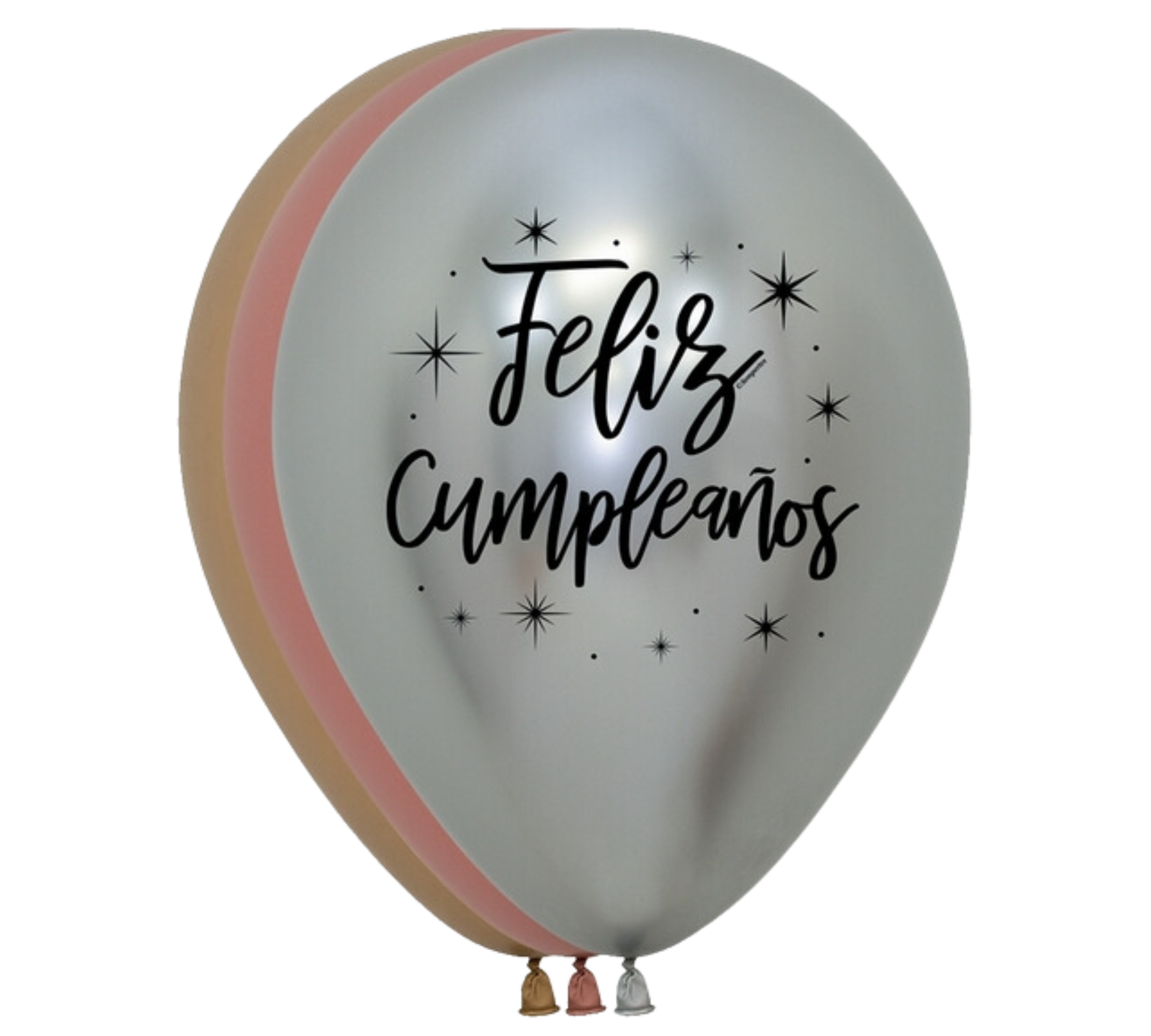 11" Sempertex Feliz Cumpleanos Reflex Deluxe Latex Balloons | 50 Count-Dropship (Shipped By Betallic)