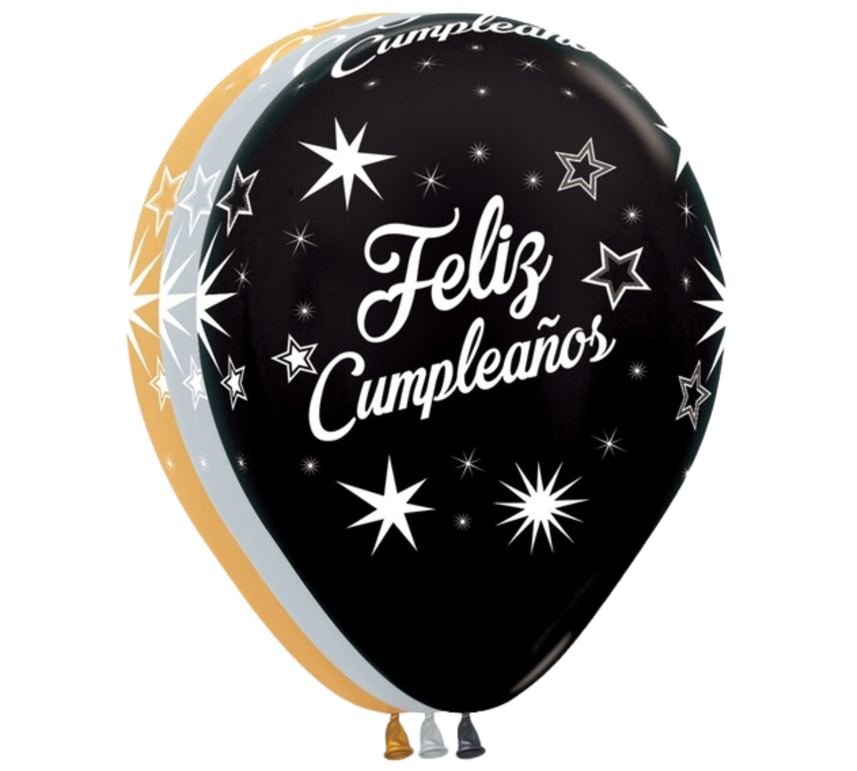 11" Sempertex Feliz Cumpleanos Sparkles Latex Balloons | 50 Count - Dropship (Shipped By Betallic)