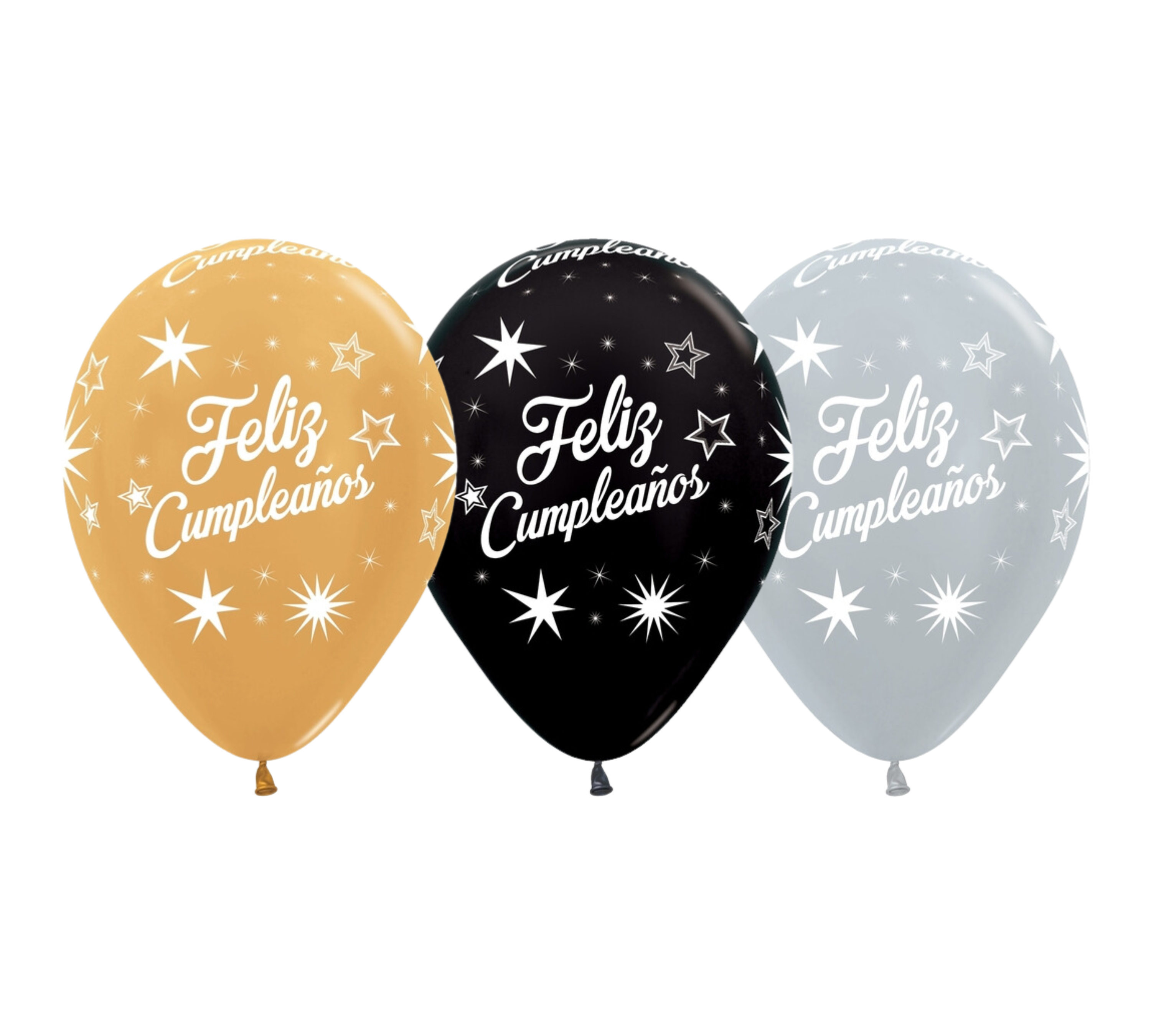 11" Sempertex Feliz Cumpleanos Sparkles Latex Balloons | 50 Count - Dropship (Shipped By Betallic)
