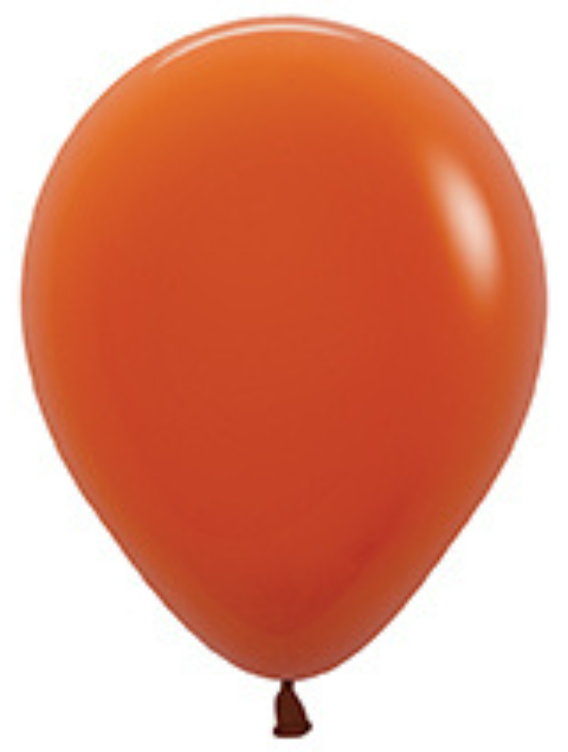 11" Sempertex Sunset Orange Latex Balloons | 100 Count