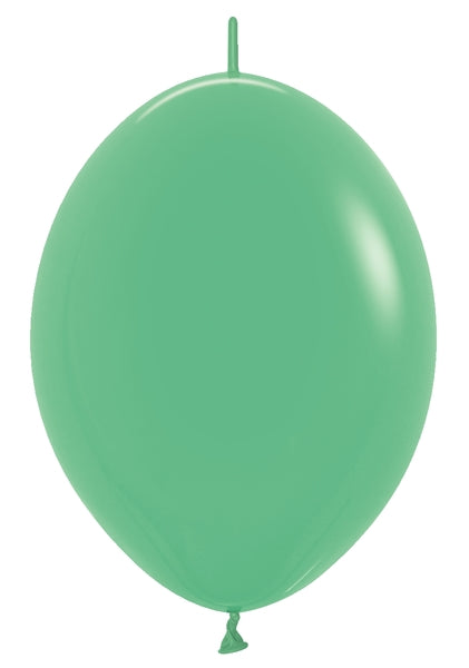 12" Sempertex Fashion Green Link-O-Loon Latex Balloons | 50 Count
