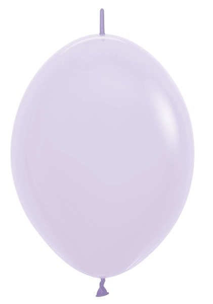 12" Sempertex Pastel Matte Lilac Link-O-Loon Latex Balloons | 50 Count