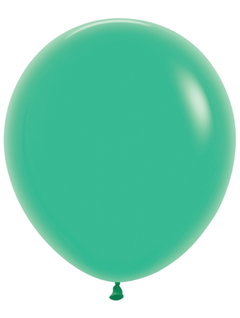 18" Sempertex Fashion Green Latex Balloons | 25 Count