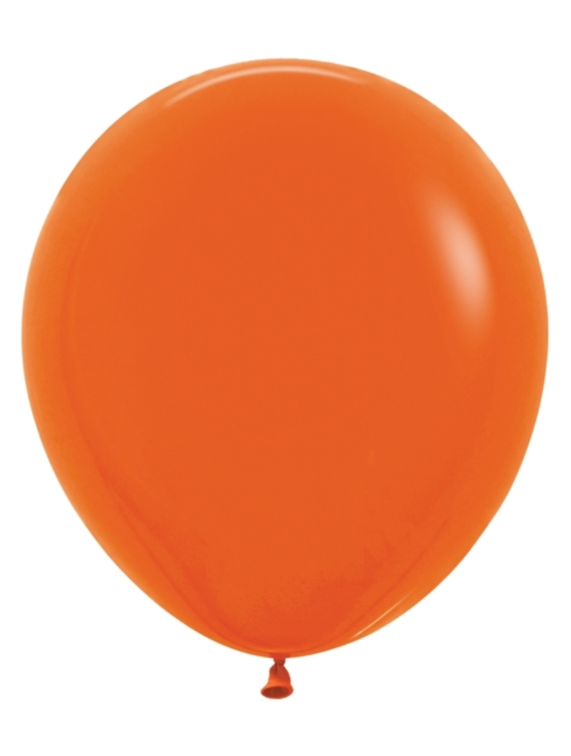 18" Sempertex Fashion Orange Latex Balloons | 25 Count
