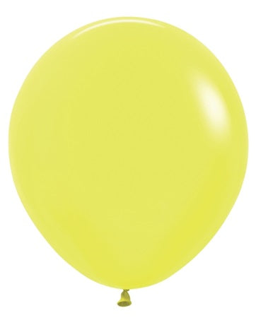 18" Sempertex Neon Yellow Latex Balloons | 25 Count
