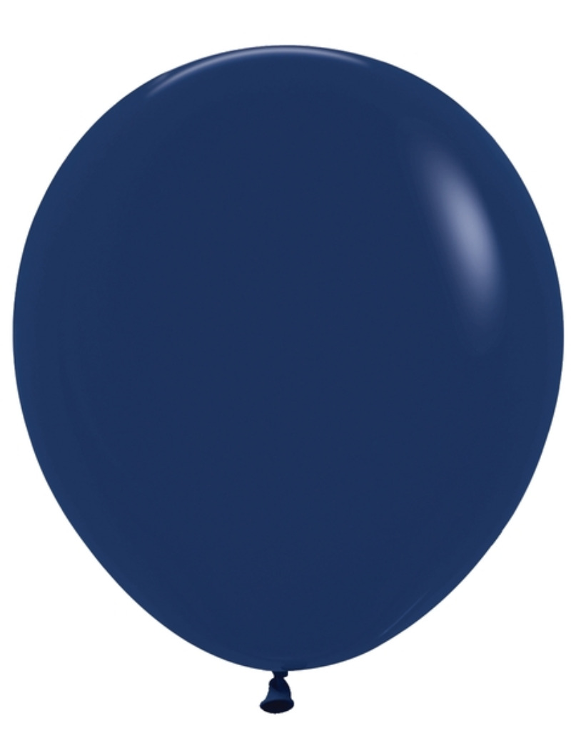 18" Sempertex Fashion Navy Latex Balloons | 25 Count