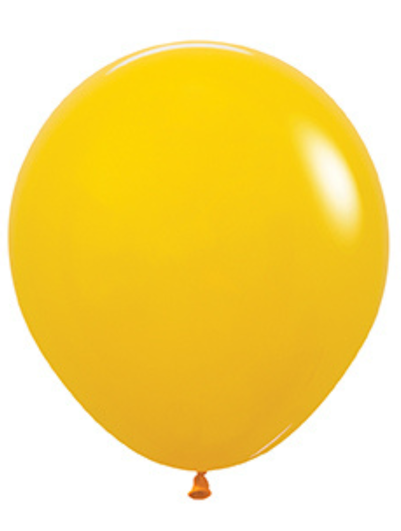 18" Sempertex Deluxe Honey Yellow Latex Balloons | 25 Count