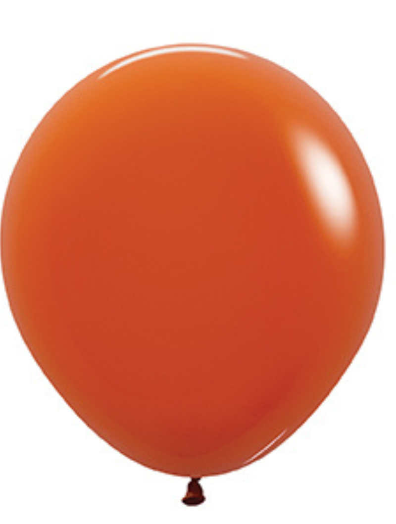 18" Sempertex Sunset Orange Latex Balloons | 25 Count