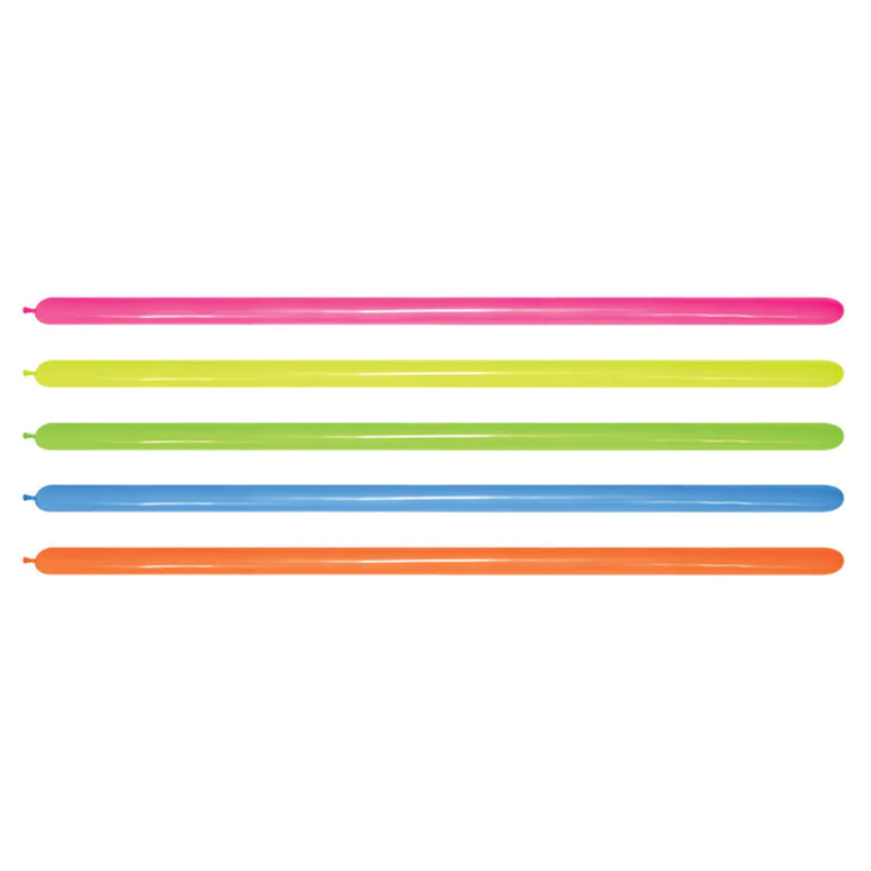 260s Sempertex Neon Assortment Twisting - Entertainer Latex Balloons | 100 Count