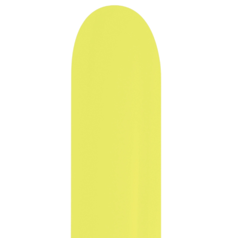 260s Sempertex Neon Yellow Twisting - Entertainer Latex Balloons | 50 Count