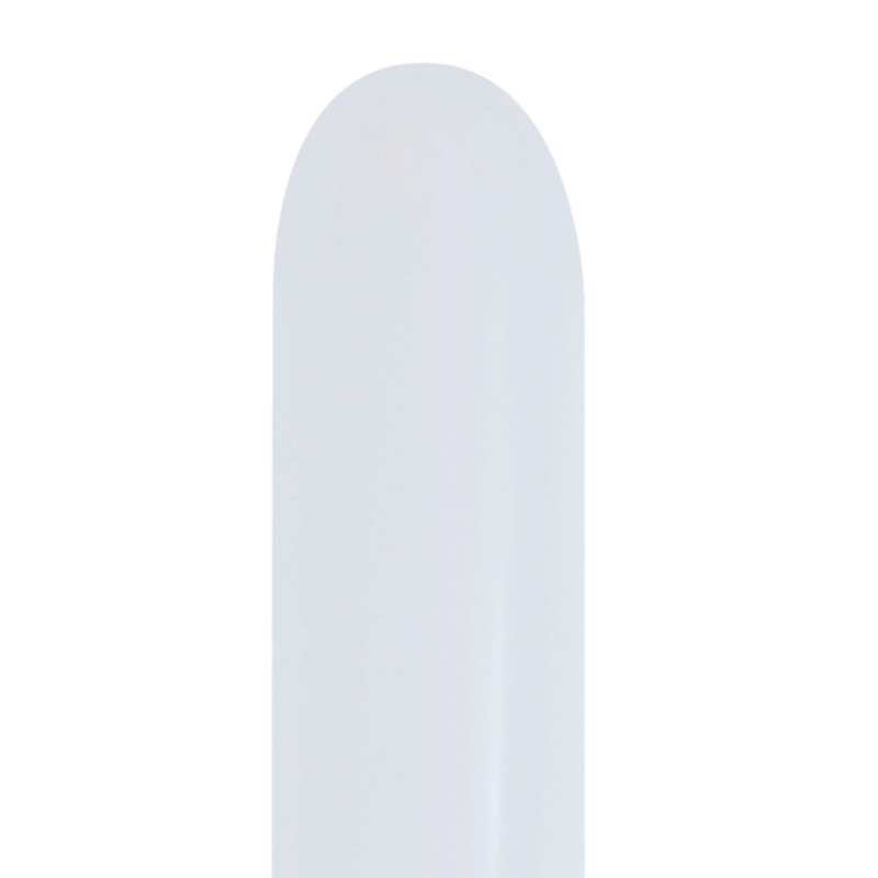 260s Sempertex Satin Pearl White Twisting - Entertainer Latex Balloons | 50 Count