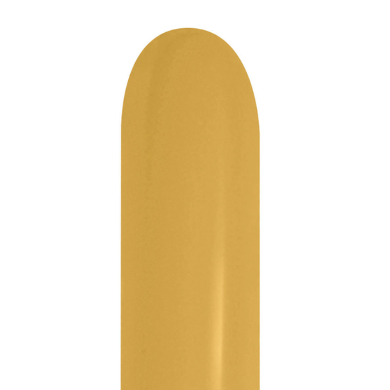 260s Sempertex Metallic Pearlized Gold Twisting - Entertainer Latex Balloons | 50 Count