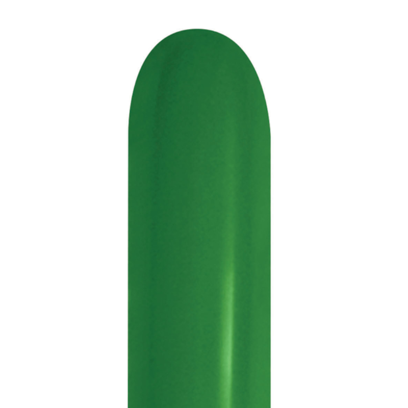 260s Sempertex Metallic Pearlized Green Twisting - Entertainer Latex Balloons | 50 Count
