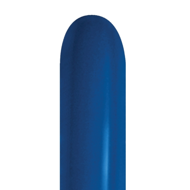 260s Sempertex Metallic Pearlized Blue Twisting - Entertainer Latex Balloons | 50 Count