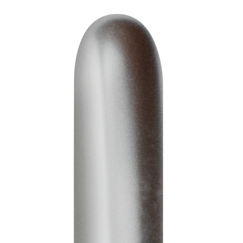260s Sempertex Nozzles Up Reflex Silver Twisting - Entertainer Latex Balloons | 50 Count