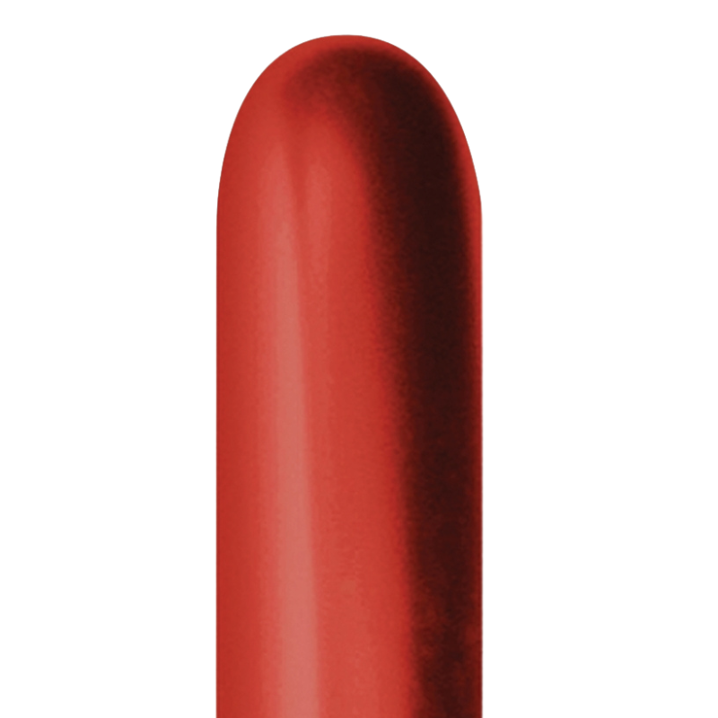 260s Sempertex Nozzles Up Reflex Crystal Red Twisting - Entertainer Latex Balloons | 50 Count