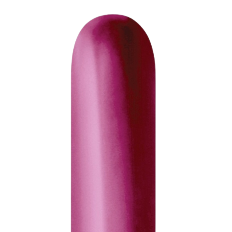 260s Sempertex Nozzles Up Reflex Fuchsia Twisting - Entertainer Latex Balloons | 50 Count