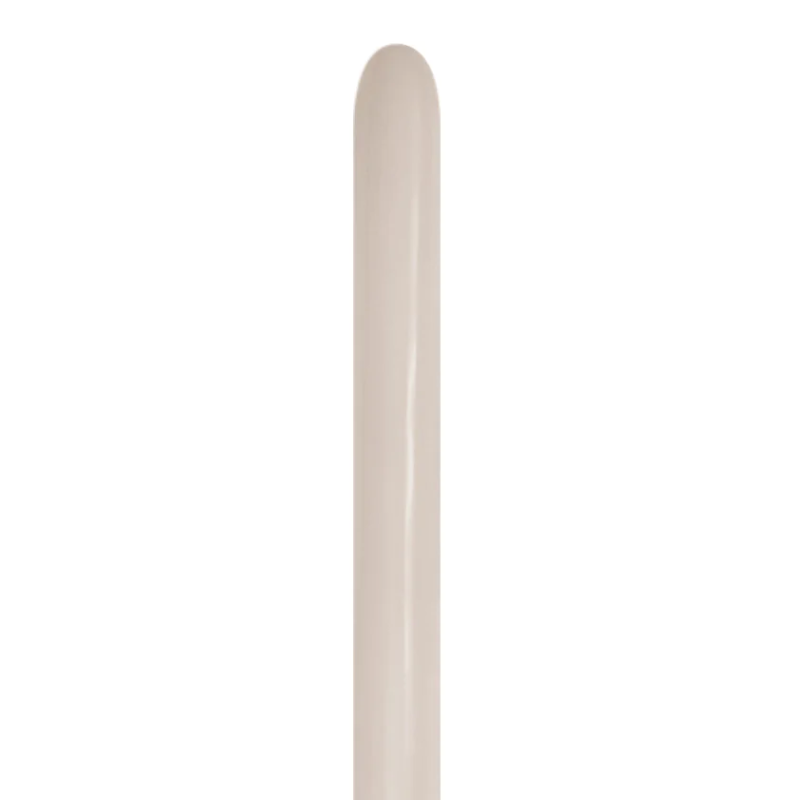 160s Sempertex Deluxe White Sand Twisting - Entertainer Latex Balloons | 100 Count