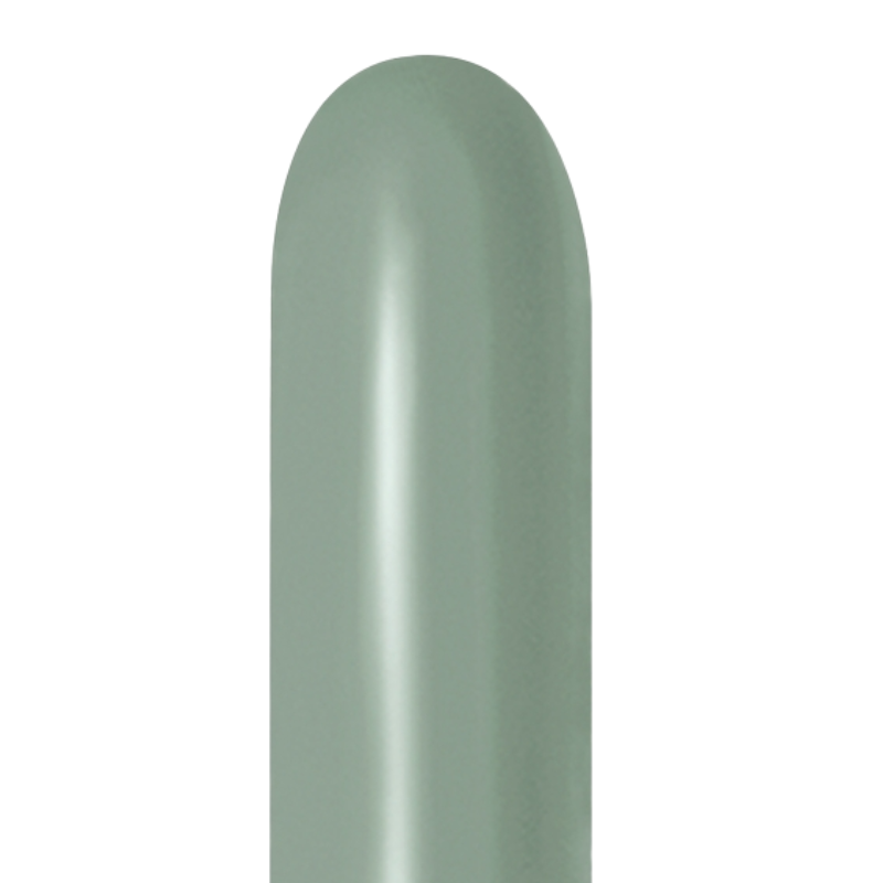 260s Sempertex Pastel Dusk Laurel Green Twisting - Entertainer Latex Balloons | 50 Count