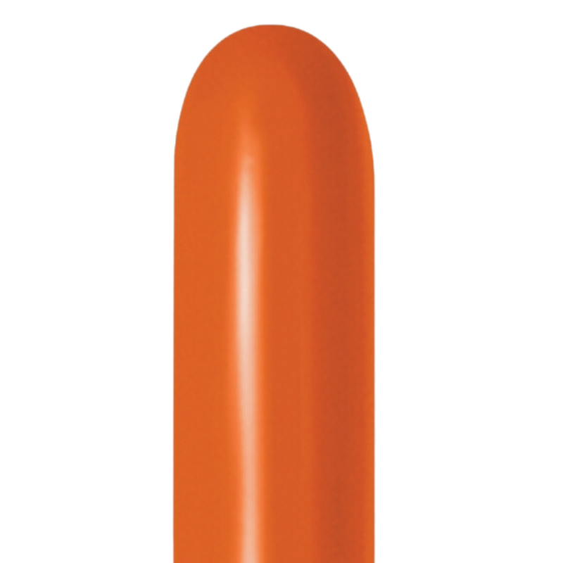 260s Sempertex Deluxe Sunset Orange Twisting - Entertainer Balloons | 50 Count