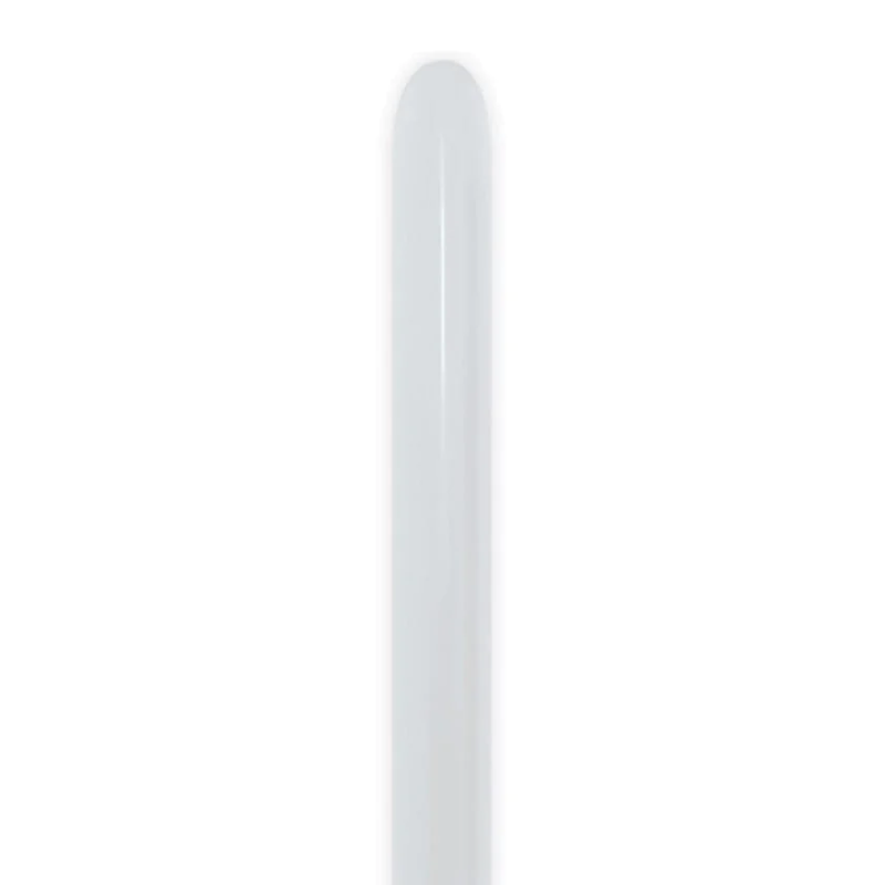 160s Sempertex Satin Pearl White Twisting - Entertainer Latex Balloons | 100 Count