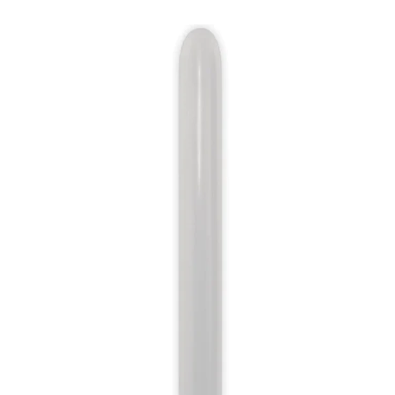 160s Sempertex Metallic Pearlized Silver Twisting - Entertainer Latex Balloons | 100 Count