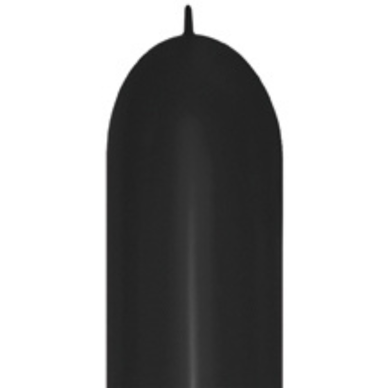 660s Link-O-Loon Sempertex Deluxe Black Twisting - Entertainer Latex Balloons | 50 Count