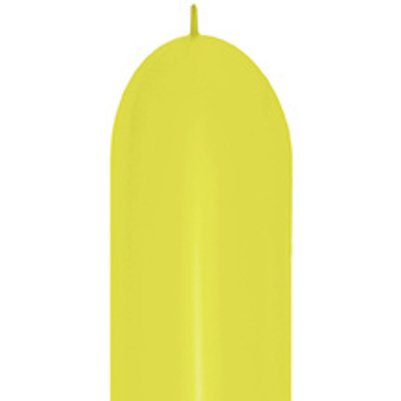 660 Link-O-Loon Sempertex Neon Yellow Twisting - Entertainer Latex Balloons | 50 Count
