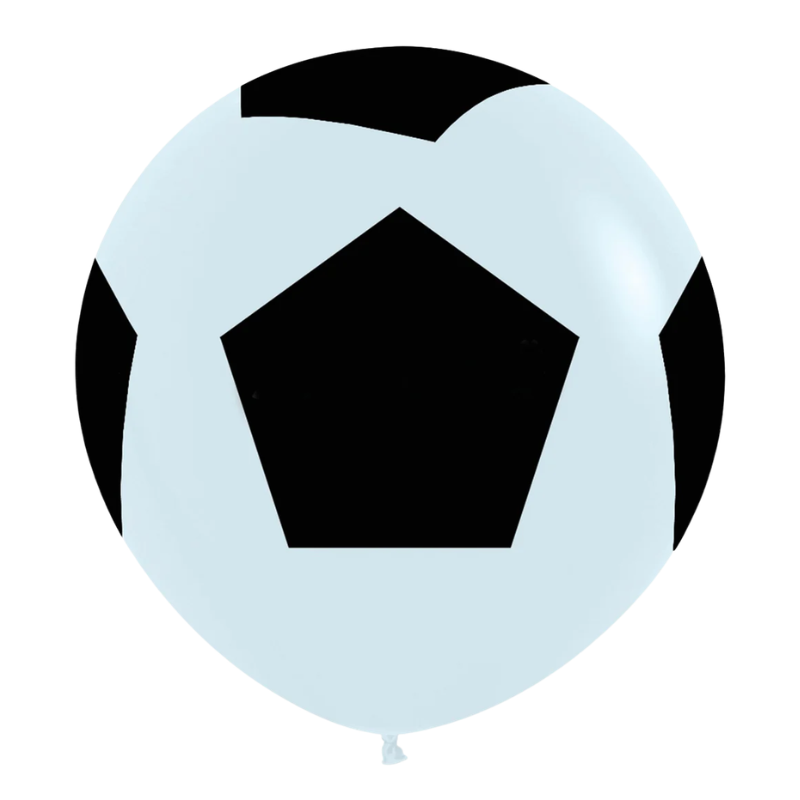 24" Sempertex Soccer Ball Latex Balloons - All Over Print | 10 Count