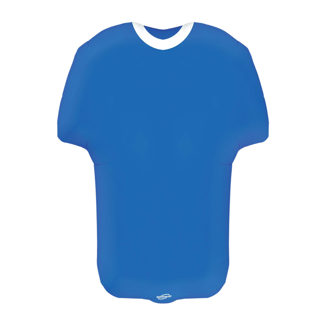 24" Oaktree UK Blue Sports Shirt Foil Balloon