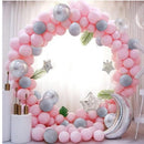 Round Aluminum Portable- Reusable Balloon Frame with Base