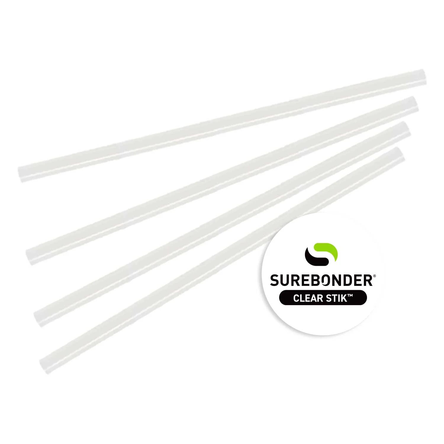 Mini barras de pegamento transparente para todas las temperaturas de 10" | Caja de 5 libras