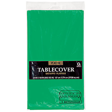 Solid Plastic Rectangular Table Covers