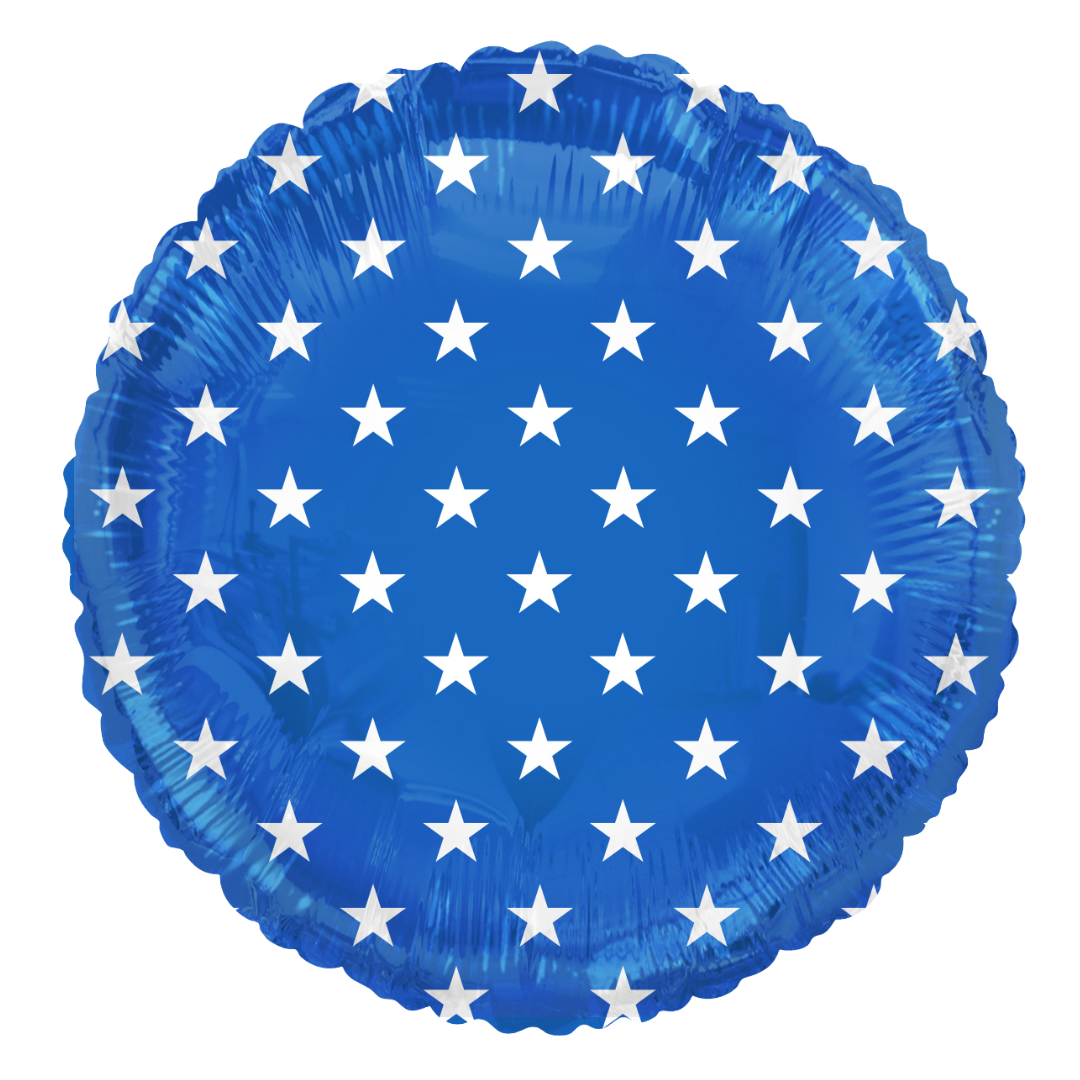 18" Etc. Tuftex USA Stars Foil Balloon | Buy 5 Or More Save 20%