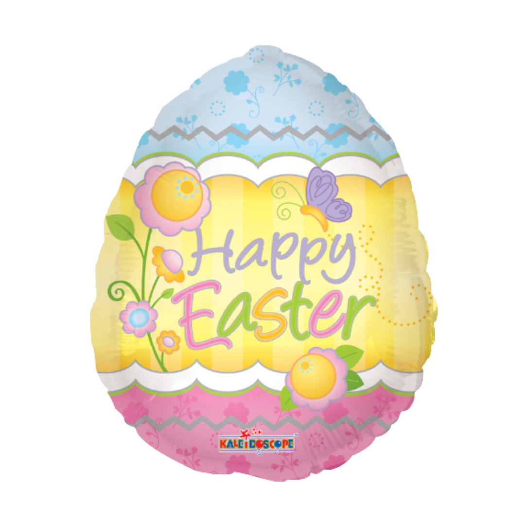 Globo de lámina de huevo decorativo de Pascua de 18" | Compre 5 o más y ahorre un 20 %