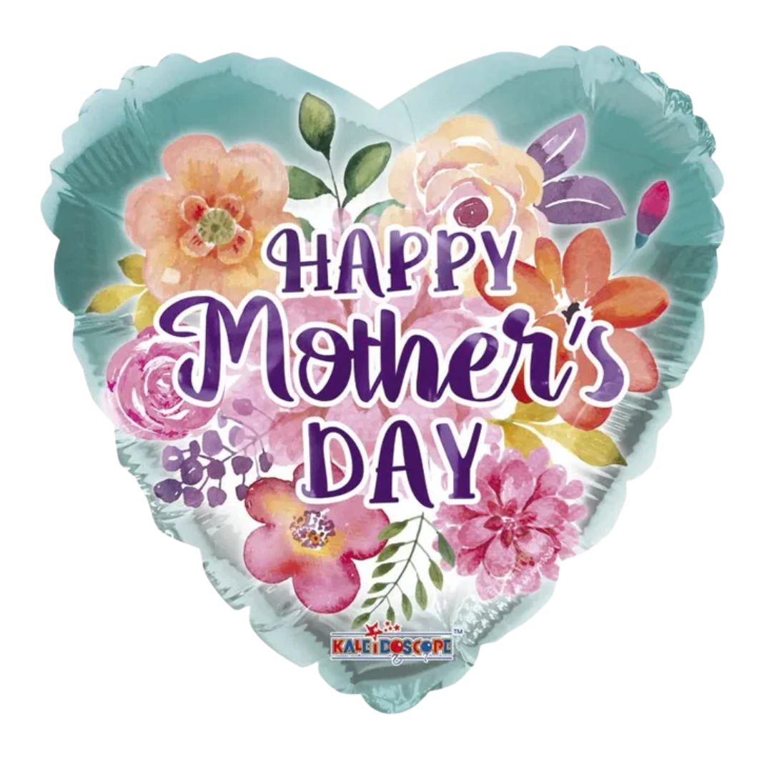 36" Conver Happy Mother's Day Watercolor Flower Foil Balloon (S2R1)